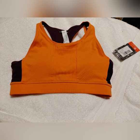 oiselle Other - Oiselle Pockito sports Bra Orange/Purple  Size 06 NWT